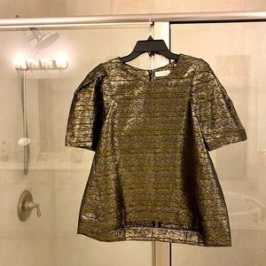 Sass and bide gold metallic top